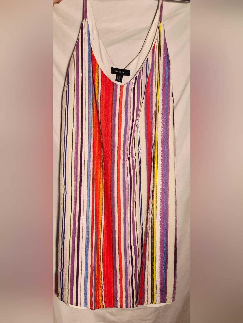 Forever 21 Multicolor Striped Relaxed Camisole/mini Dress